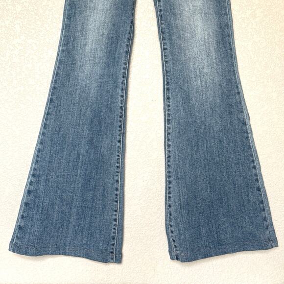 Judy Blue High Rise Flare Jeans Women’s Size 0/24 Stretch Denim JB82530MD EUC - Picture 3 of 12